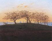 Caspar David Friedrich Hills and Ploughed Fields near Dresden (mk10) oil